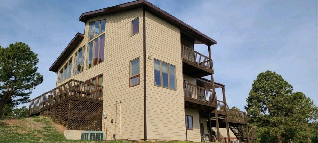 Siding replacement completed of a house in Rapid City