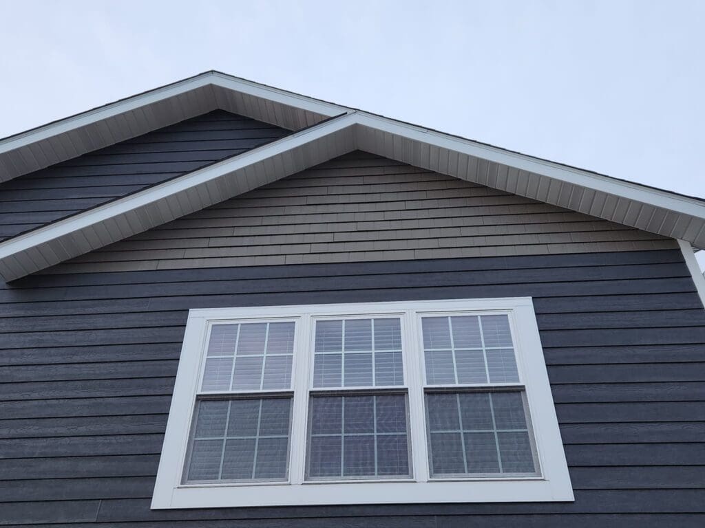 lp smartside shakes view of gable